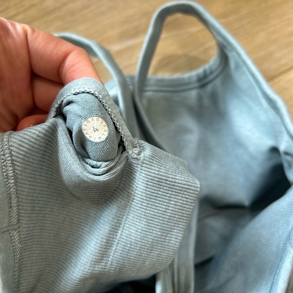 Lululemon Ebb To Street II Racerback Ribbed Tank Top in Blue Cast - Picture 8 of 8